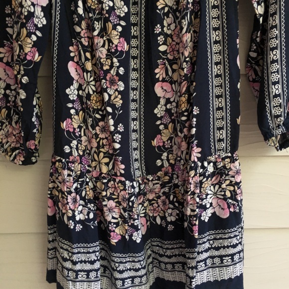 MINKPINK Floral Mini Dress Off The Shoulder - Picture 2 of 5